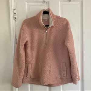 Old Navy Pink Sherpa Pullover